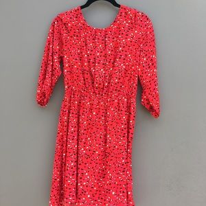 Red Cooperative Confetti Dress
